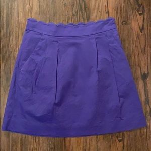 Jcrew Scalloped Band Mini Skirt